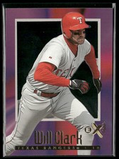1997 SkyBox E-X2000 Will Clark #45 Texas Rangers