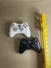 Xbox 360 Controllers Tested Works Great Only 1 Battery Pack View Pic