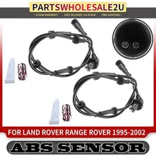 2x Front Left & Right ABS Wheel Speed Sensors for Land Rover Range Rover 95-02