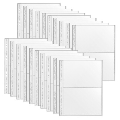 20x Veloflex Sammelhülle Prospekthülle A4 mit 2x A5 Taschen je Hülle 5335000