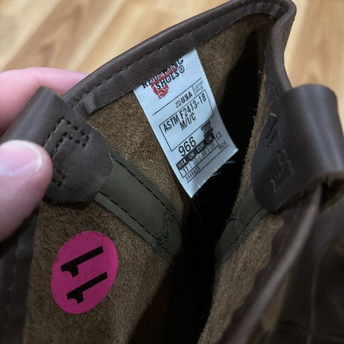 Red Wing Pecos 966 Oiled Leather Steel Toe Cap Pull On 10" Boots, Men's 11 EEE - 第 6/7 張圖片