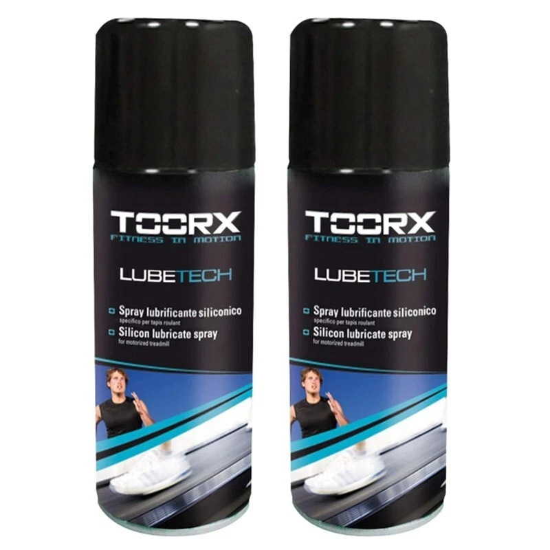 TOORX Kit Promo 2 Bombolette Spray Lubetech Olio Lubrificante per Nastri Tapis Roulant