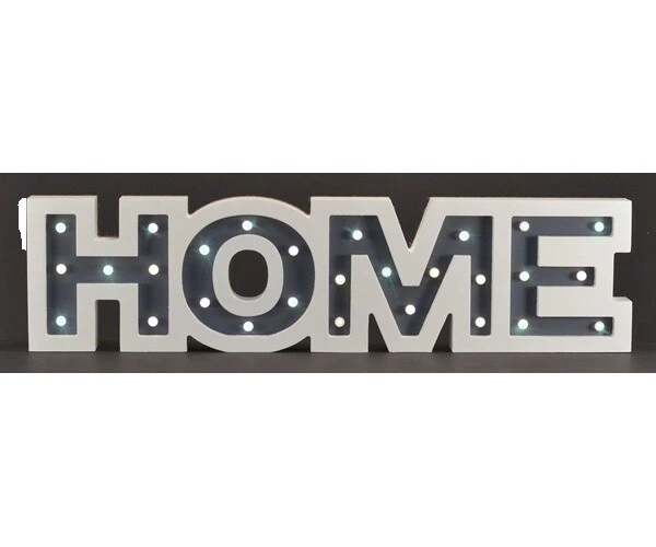 White Wooden Letters Home Décor Plaques & Signs