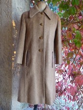 VINTAGE KAMELHAAR MANTEL CAMEL Größe L F 40 I 44 SEHR GUTER ZUSTAND