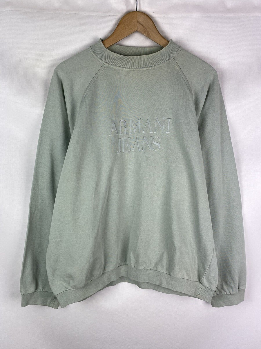 Armani Jeans Vintage Y2K Big Logo Men's Sweatshirt Pullover