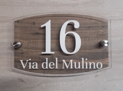 1 Pezzo, Targa Del Numero Civico In Acrilico Personalizzata - 2