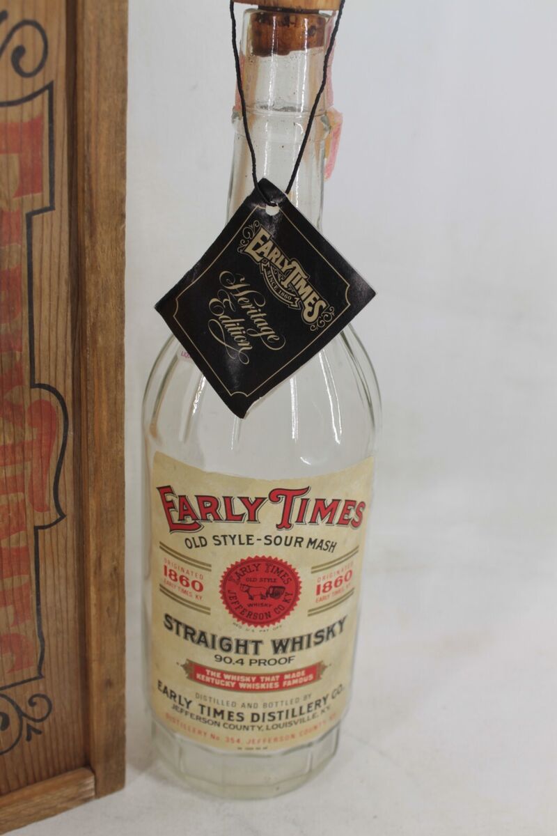 1980 Early Times Heritage Edition Old Style Sour Mash 1980 Early Times Heritage Edition Old Style Sour Mash