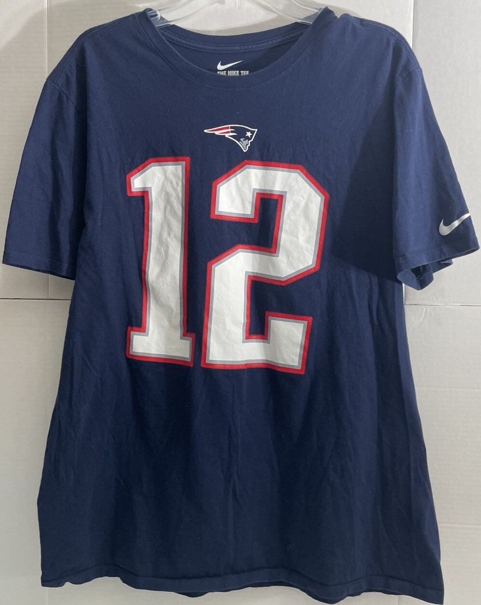 Football Tom Brady Patriots T Shirt Adult Tee Tom Brady #12 New