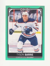 2021-22 O-Pee-Chee Tyson Barrie Neon Green Border Card # 13/50 (21-22) OPC # 62