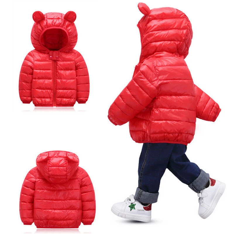 Kinder Mädchen Jungen Kleinkind Daunenjacke Steppjacke Kapuzenmantel Mäntel - Bild 3 von 4