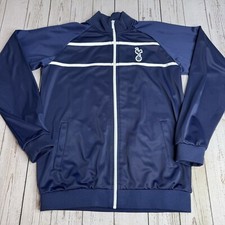 Tottenham Hotspur FC Soccer Full Zip Track Jacket Womens Small Football Navy