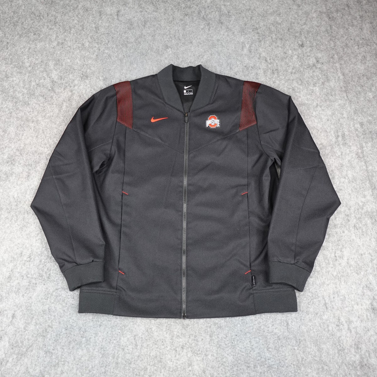 Nike Ohio State ナイロンジャケット 希少 Ohio State Buckeyes Jacket Mens Large Black Nike On Field