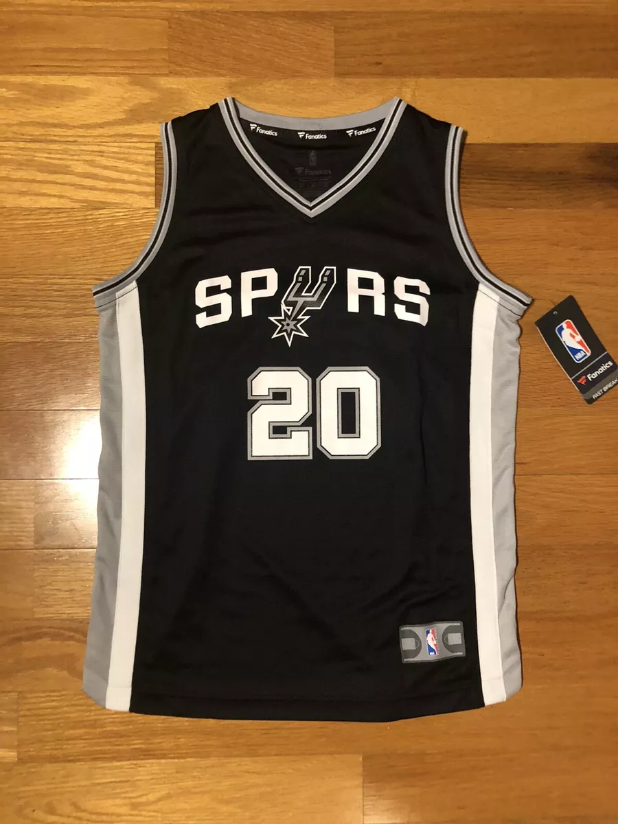 Manu Ginobili San Antonio Spurs Fanatics Branded Youth Fast Break Replica  Jersey Black - Icon Edition