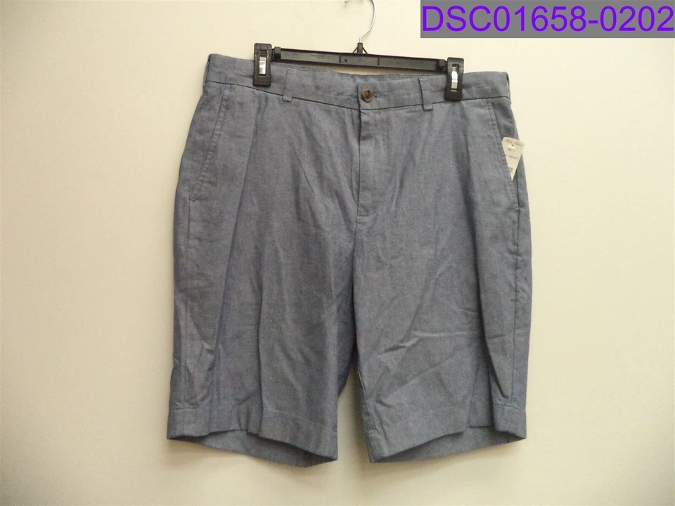 Bermudas Brooks Brothers Chambray para hombre talla 34 azul abierto 100027871