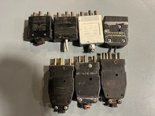 Lot of 7x Assorted brands Stage Pin 20A Bates 6x male, 1x female