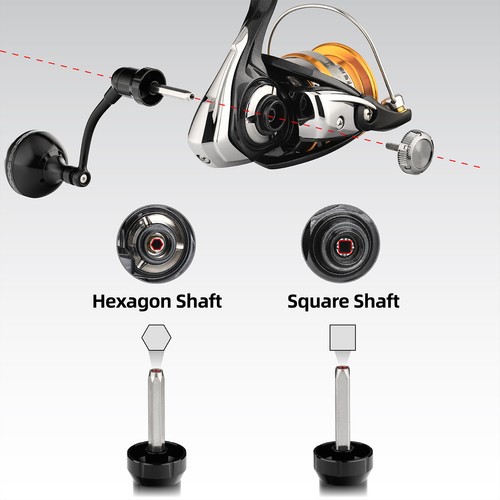 Gomexus Power Handle For Shimano Sienna Catana FX Nasci 17 Sedona Spinning Reel - Picture 5 of 11