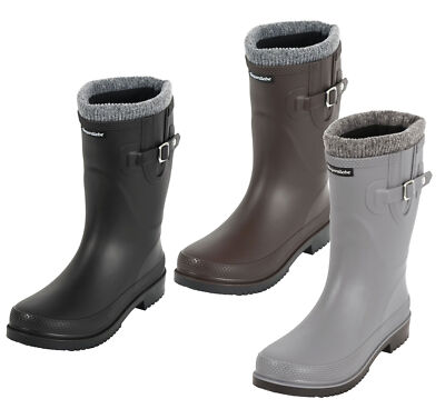 Regenliebe Damen Gummistiefel Pfütze-W warm gefüttert halbhoher