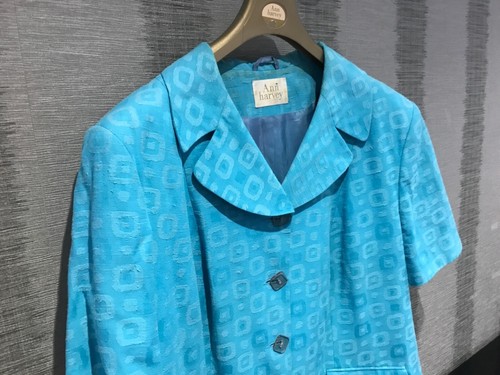 Ann Harvey Suit Plus Size 24/26 Turquoise - wedding wear - Picture 4 of 12