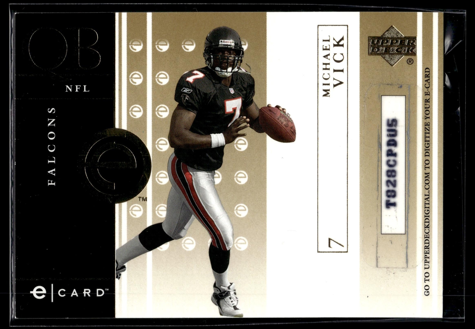 Michael Vick Upper Deck E-Card #EMV Base