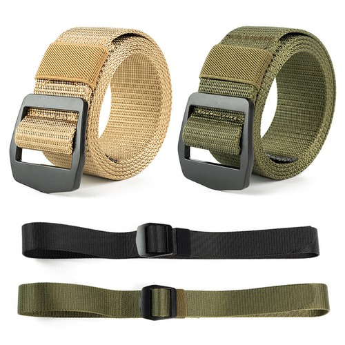 Men Belt Army Tactical Metal Buckle Multi Function Combat Nylon Canvas Belts - Picture 3 of 18