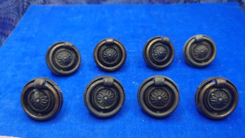 Set Drawer Handles x 8 antiqued regency style metal (320) - Picture 2 of 9