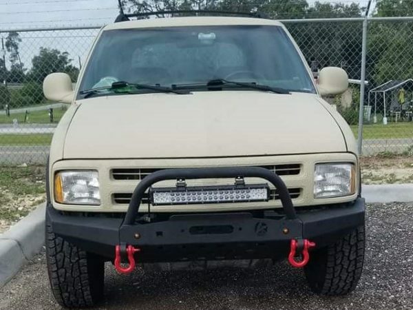 Chevy S-10 Chevy Blazer Modular Front Winch Bumper with Bull Bar