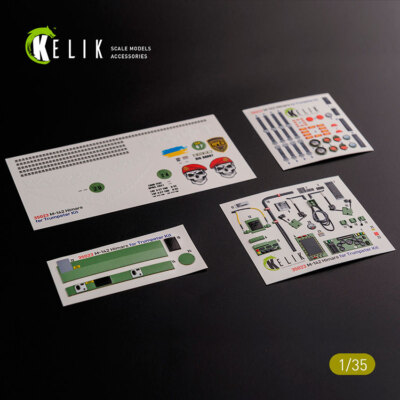 Kelik 1/35 M142 HIMARS Interior 3D Decal and Classic Decal for Trumpeter Kit