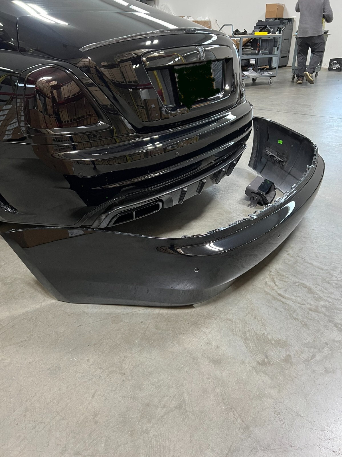 Rolls Royce Wraith Rear Bumper BLACK