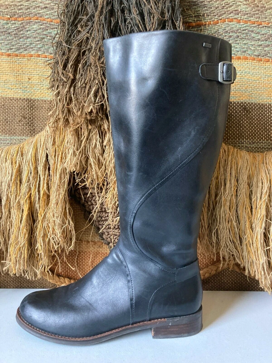 Clarks leather riding boots sales