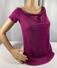 ROCK & REPUBLIC OFF SHOULDER CRISSCROSSED KEYHOLE FITTED TANK (2 COLORS)