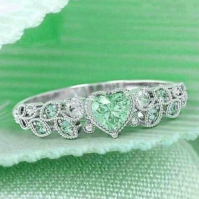 Proposal Band 1.95 Ct CZ Mill grain Edging Ring Thanksgiving Ring Silver Plated