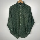 Vintage Polo Ralph Lauren Corduroy Shirt, Cord, Snowflake AOP, Mens Medium