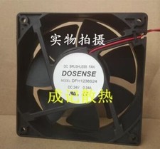 DOSENSE DFH1238S24 DC24V 0.34A 2-Wire Cooling Fan F9