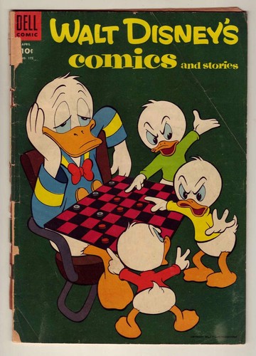 Walt Disney Comics & Stories #175 - 1955 Dell - Carl Barks art - Good (2.0)
