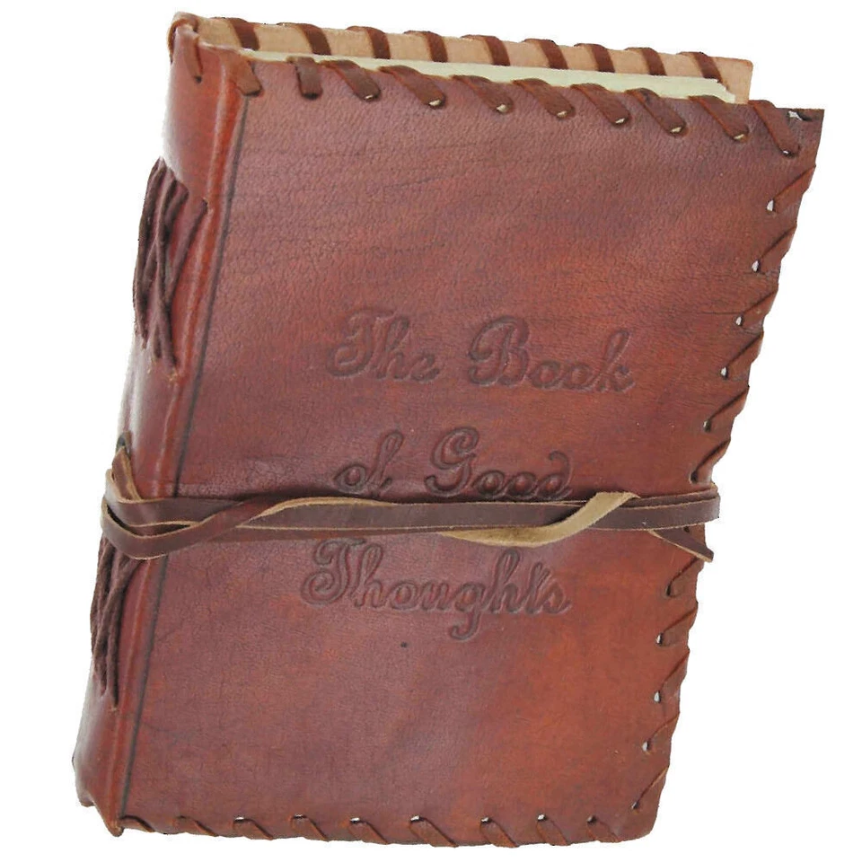 ARMORY REPLICAS Handmade Leather Blank Journal Diary - The Book of Good Thoughts - 220 Pages