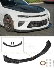 ZL1 1LE Style FORGED CARBON FIBER Front Bumper Lip Splitter For 16-Up Camaro SS