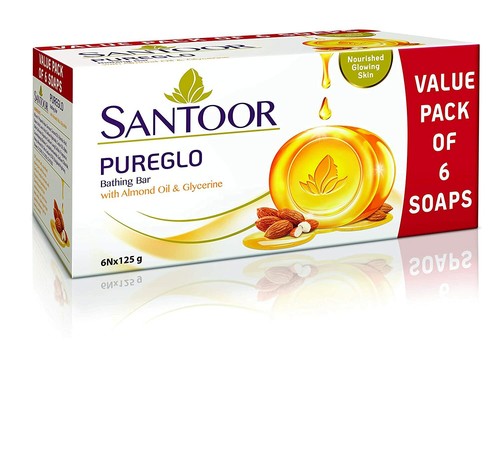 Santoor Total Skin Care Soaps 125g Pack of 6 us - Picture 12 of 13