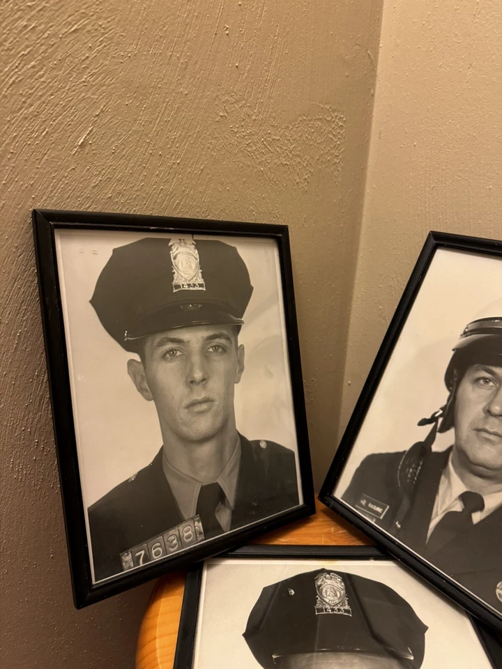 Lote de 3 Fotos De Colección Años 50 60 70 D.C. Oficial de Policía Progresión Carrera Foto 2 de 4