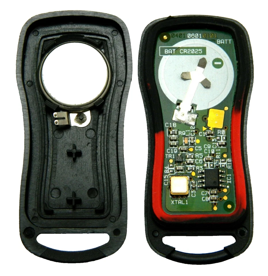 OEM ELECTRÓNICO 3 BOTONES MANDO A DISTANCIA LLAVERO PARA NISSAN FRONTIER 2002-2004 Foto 3 de 4