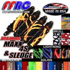 HOT! FULLFORCE TRAXXAS MAXX 4S V2 & V1 & SLEDGE SHOCK BOOTS - COVERS /SOX 4 PCS