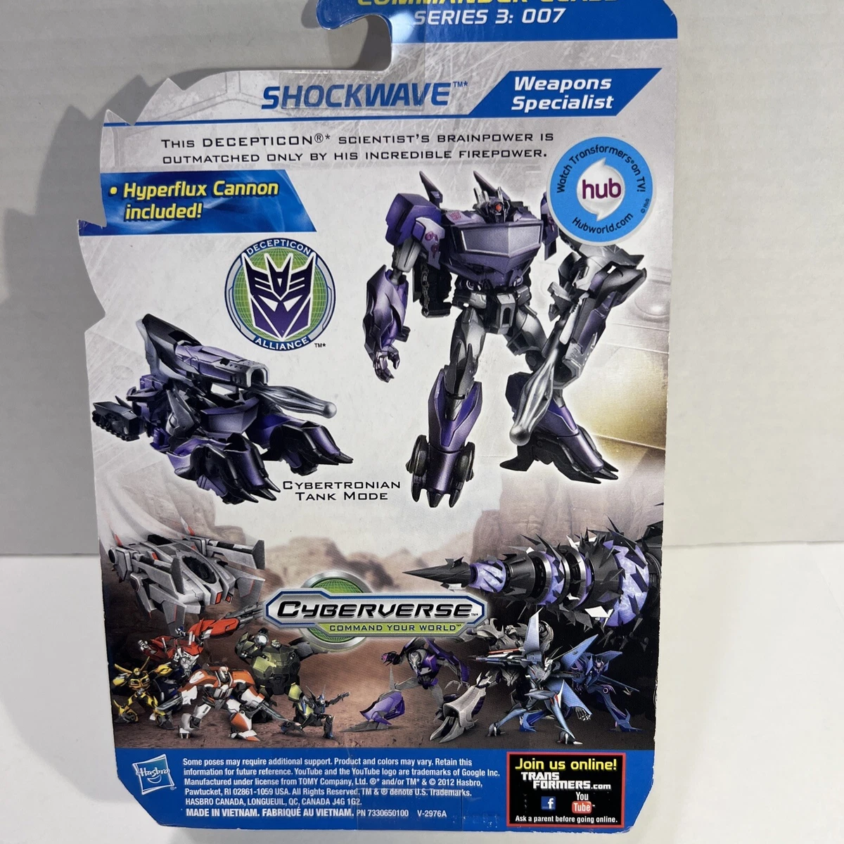 Transformers Prime Beast Hunters Shockwave - Decepticon Action