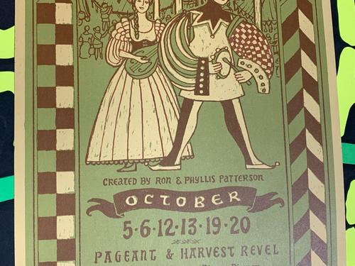 RENAISSANCE PLEASURE FAIRE VINTAGE 1968 MINI POSTER By Theme Events 8.5"x 22.5" - 第 4/7 張圖片