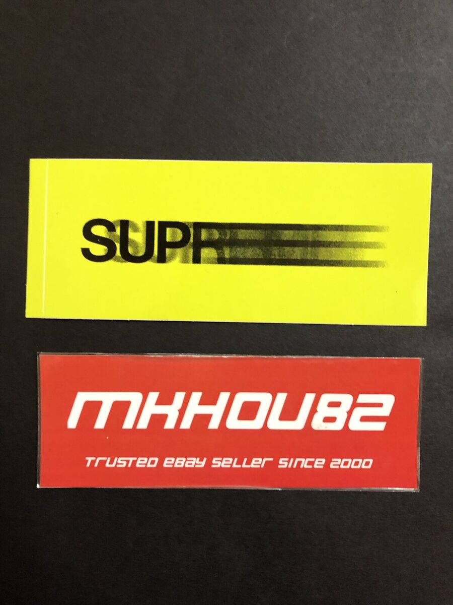 New Supreme Blur Motion Logo Complete Set Of 4 Box Stickers New Supreme Blur Motion Logo Complete Set Of 4 Box Stickers
