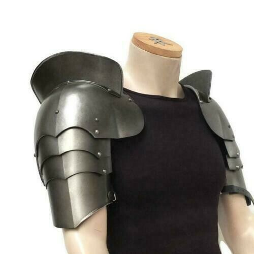 Mittelalter Ritter Schulter Rüstung Paar Schulterstücke LARP Krieger Gothic Schultern - Bild 1 von 3