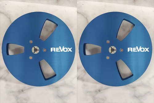 One Pair 7'' blue Revox Tape Reel For PR-99 A77 B77 G36 Etc Tape Recorder