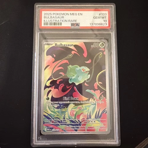 Bulbasaur 133/132 Me01: Mega Evolution Holo PSA 10 GEM MINT