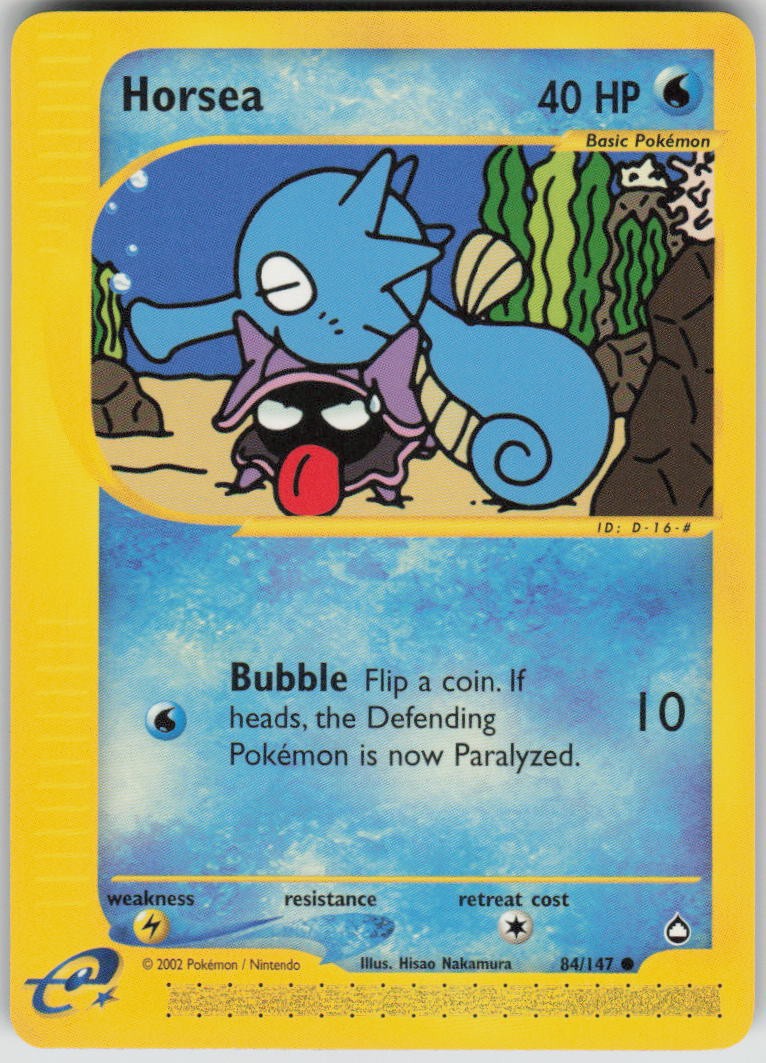 Pokemon Horsea (84) Common Aquapolis 084/147 NM