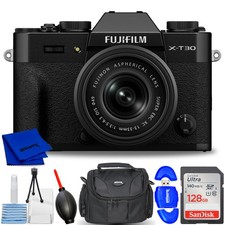 FUJIFILM X-T30 III Mirrorless Camera with 13-33mm f/3.5-6.3 Lens Black Kit