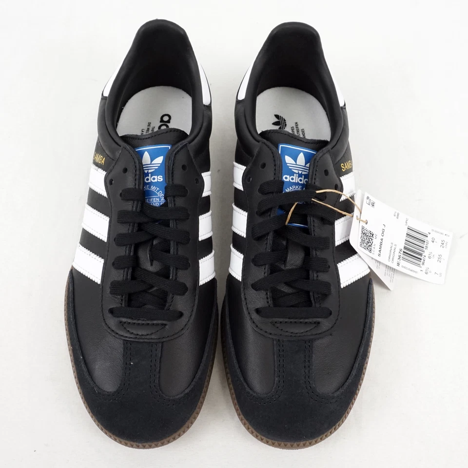 Tenis Adidas Samba OG J IE3676 en Núcleo Negro/Blanco Nube/Goma - Niños EE. UU. Talla 7 Foto 2 de 4