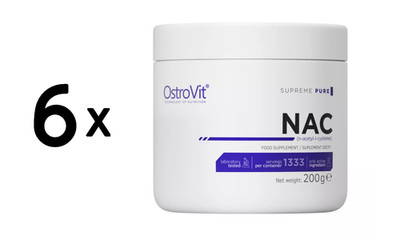 6 x OstroVit NAC Supreme Pure - 200 g (58,29 EUR/kg)